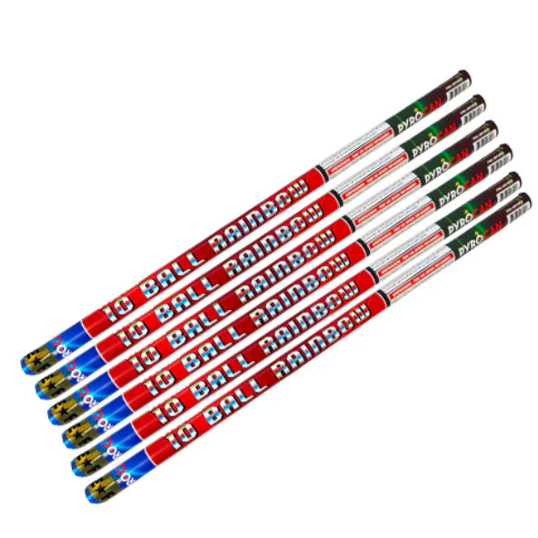 10 ball roman candle 6 pack