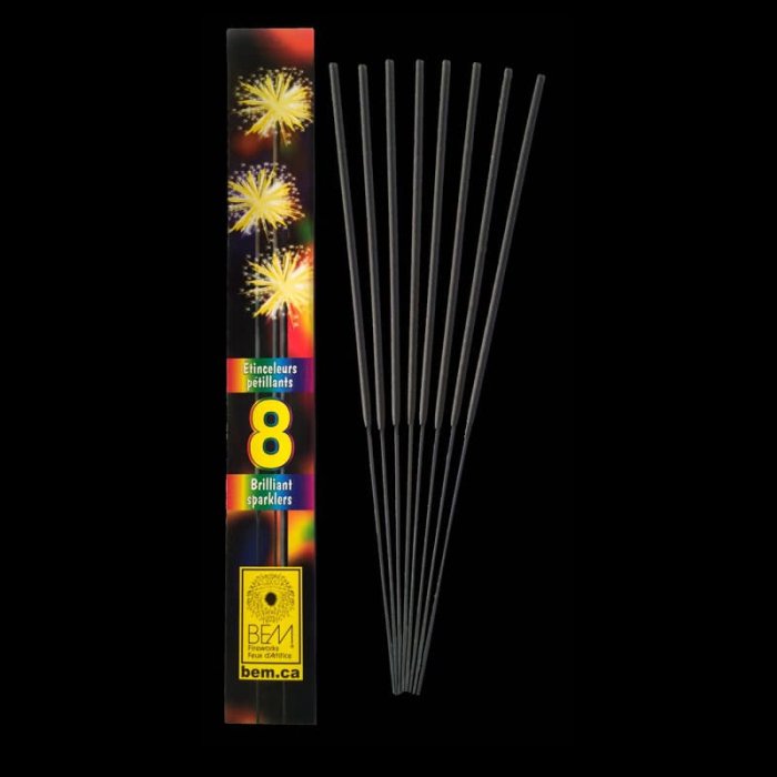 Sparklers 71cm GOLD (BEM)-  8 pack