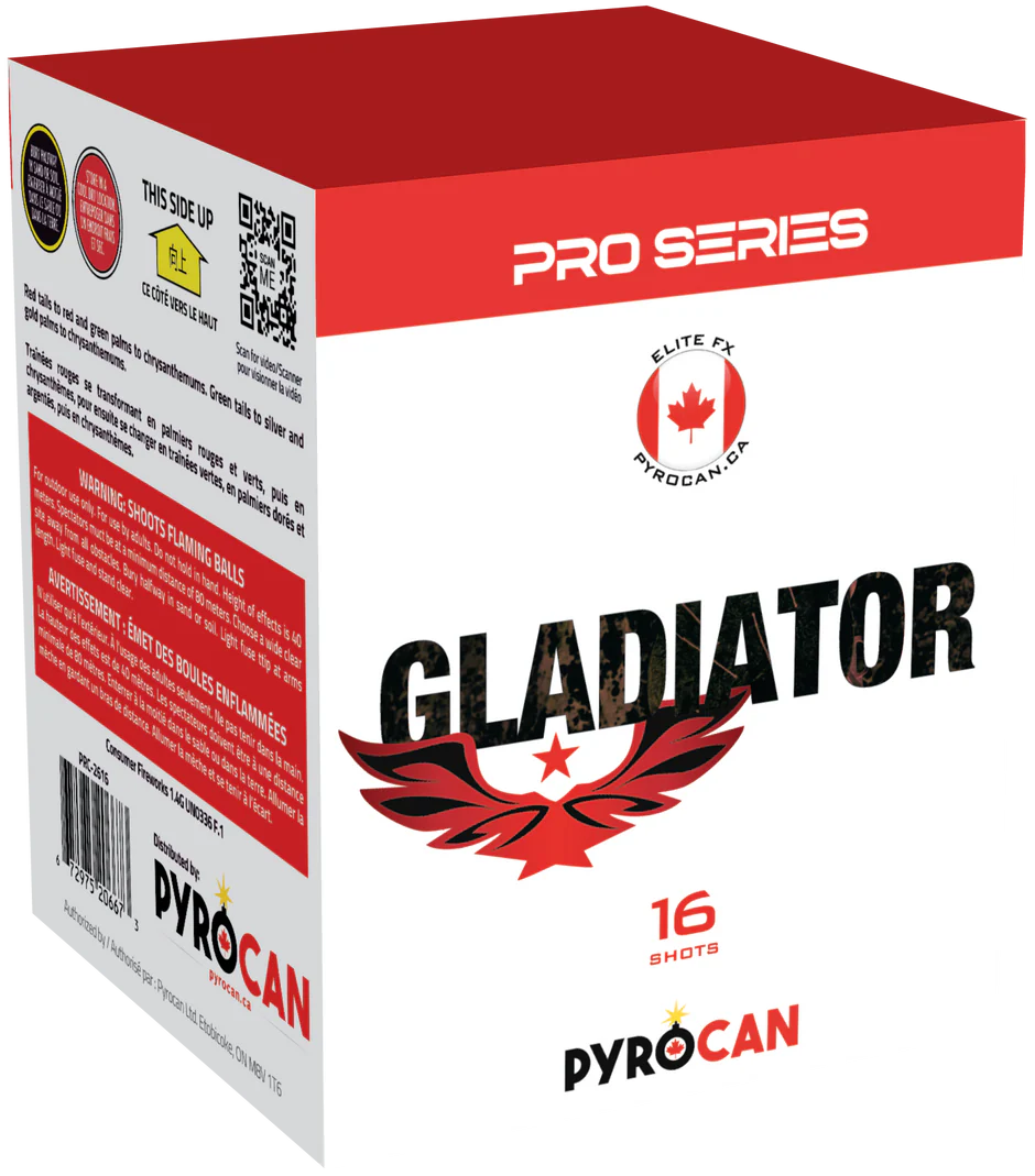 Gladiator PYRO CAN – Supernova Fireworks inc.