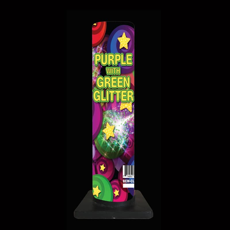 Purple with Green Glitter (BEM)